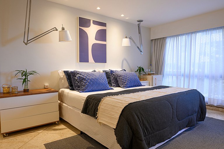 Lindo apartamento de frente para a praia do Leblon