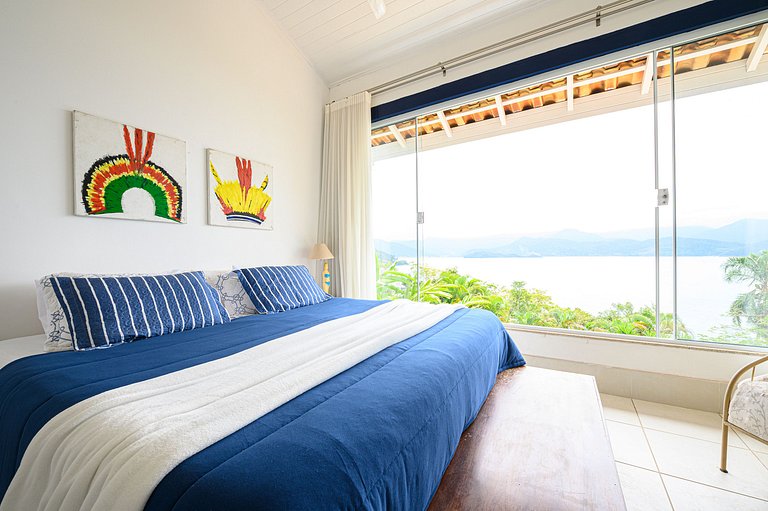 Privacidade em Ubatuba com vista mar e montanha